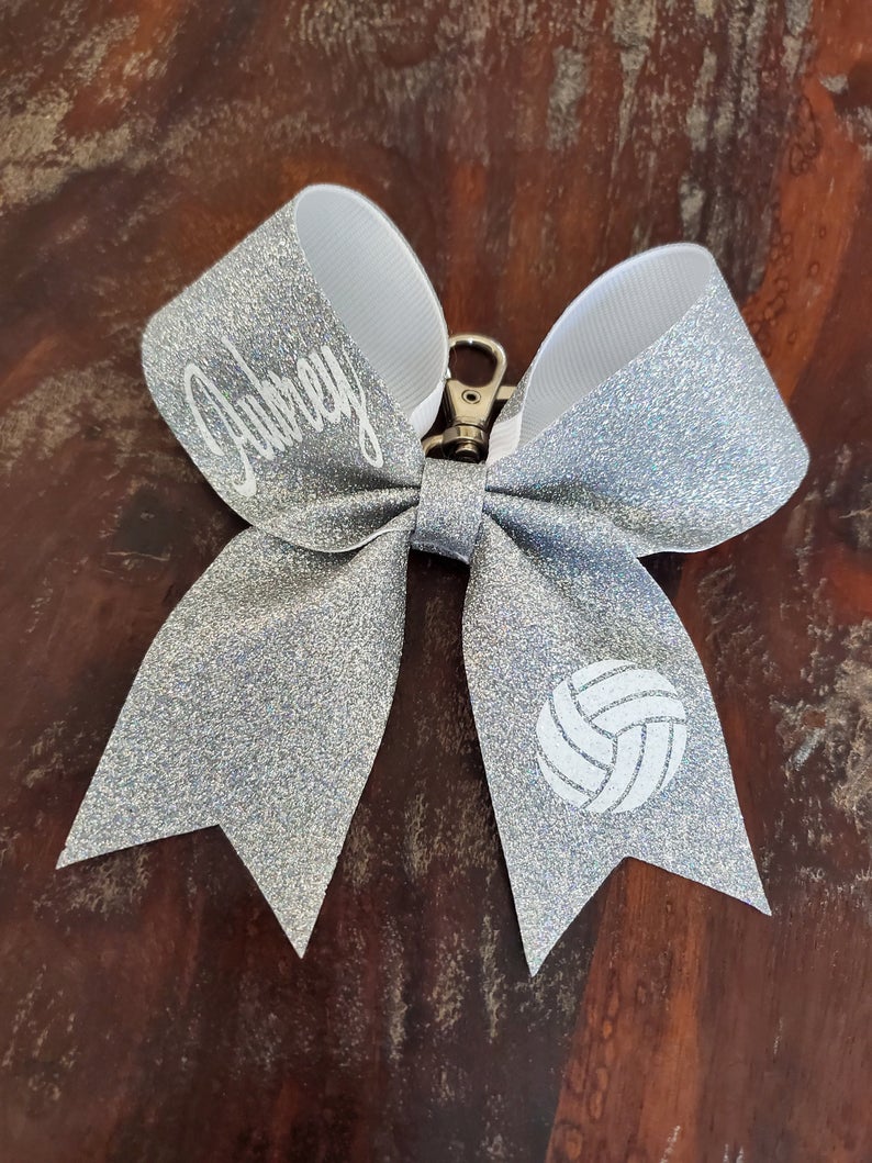 Cheer Sports Keychains for Girls Bow Key Chain
