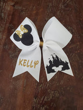 Load image into Gallery viewer, Mouse Cheer Bow with 1 Name