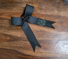 Load image into Gallery viewer, Long Tailed Bow with Name on Tail