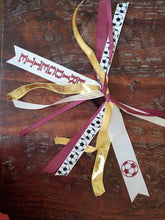 Load image into Gallery viewer, Soccer Spirit Ribbons/Hair Streamers with Name and Number