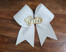 Load image into Gallery viewer, Custom Solid Ribbon Bow with 3D name