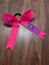 Load image into Gallery viewer, Long Tailed Hair Bow with 2 Names