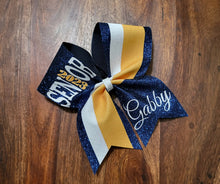 Load image into Gallery viewer, FULL Glitter Senior Cheer /Dance Bow with Year and Name