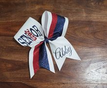 Load image into Gallery viewer, FULL Glitter Senior Cheer /Dance Bow with Year and Name