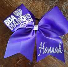 Load image into Gallery viewer, Cheer/Softball/Dance Bow with 2 Names.