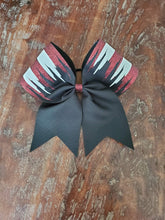 Load image into Gallery viewer, Colorful Paint Drip Cheer Bow