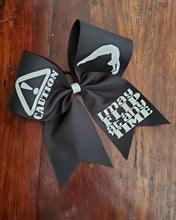 Load image into Gallery viewer, Caution I may "Flip" at Any Time Bow