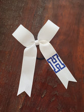 Load image into Gallery viewer, Long Tailed Bow with Name on Tail