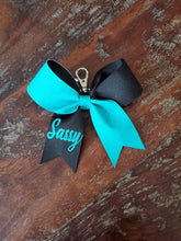 Load image into Gallery viewer, MINI Bow Key-chain with Half Glitter and 1 Name