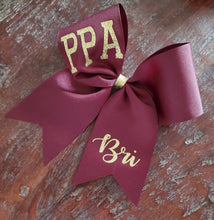 Load image into Gallery viewer, Cheer/Softball/Dance Bow with 2 Names.