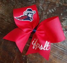 Load image into Gallery viewer, Custom Solid Cheer/Softball/Dance Bow with Logo and Name