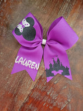 Load image into Gallery viewer, Mouse Cheer Bow with 1 Name