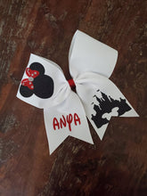 Load image into Gallery viewer, Mouse Cheer Bow with 1 Name