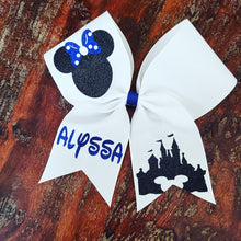 Load image into Gallery viewer, Mouse Cheer Bow with 1 Name