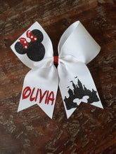 Load image into Gallery viewer, Mouse Cheer Bow with 1 Name