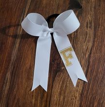 Load image into Gallery viewer, Long Tailed Bow with Name on Tail
