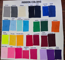 Load image into Gallery viewer, Color swatch chart for RIBBON colors
