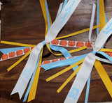 Basketball Spirit Ribbons/Hair Streamers/with Name and Number