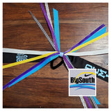 Volleyball Hair Tie Streamer/Spirit Ribbons with Name and Number