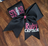Senior Cheer/Softball/Dance Bow with Name and year