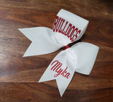 Cheer/Softball/Dance Bow with 2 Names.