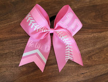 Load image into Gallery viewer, Softball Bow with number and name
