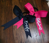 Long Tailed Bow with Name on Tail