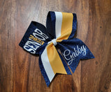 FULL Glitter Senior Cheer /Dance Bow with Year and Name