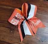 FULL Glitter Senior Cheer /Dance Bow with Year and Name
