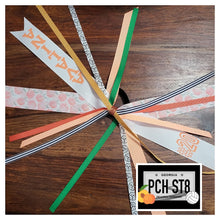 Load image into Gallery viewer, Volleyball Hair Tie Streamer/Spirit Ribbons with Name and Number
