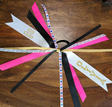 Load image into Gallery viewer, Volleyball Hair Tie Streamer/Spirit Ribbons with Name and Number
