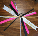 Volleyball Hair Tie Streamer/Spirit Ribbons with Name and Number