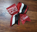 FULL Glitter Senior Cheer /Dance Bow with Year and Name