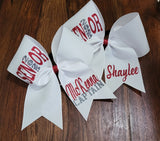 Senior Cheer/Softball/Dance Bow with Name and year