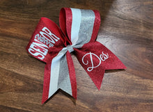 Load image into Gallery viewer, FULL Glitter Senior Cheer /Dance Bow with Year and Name
