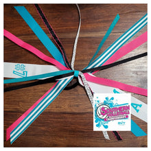 Load image into Gallery viewer, Volleyball Hair Tie Streamer/Spirit Ribbons with Name and Number
