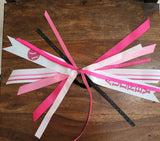 Volleyball Hair Tie Streamer/Spirit Ribbons with Name and Number