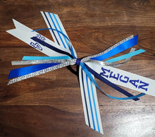 Load image into Gallery viewer, Volleyball Hair Tie Streamer/Spirit Ribbons with Name and Number
