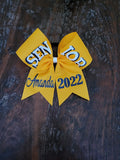 Senior Bow with year and name