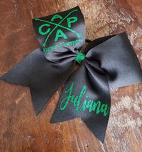 Load image into Gallery viewer, Cheer/Softball/Dance Bow with 2 Names.
