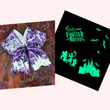 Glow in the Dark Haunted Mansion Wallpaper Cheer Bow