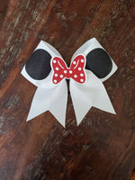 Minnie Cheer Bow with 3D bow and Name