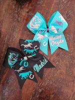 Horse Themed Cheer bow/ Horse Party Bow
