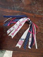 Custom Volleyball Hair Tie Streamer Personalized Volleyball Pony-o