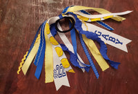 Softball Spirit Ribbons/Hair Streamers/Pony-O's with Name and Number