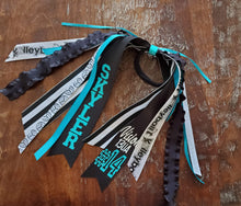Load image into Gallery viewer, Volleyball Hair Tie Streamer/Spirit Ribbons with Name and Number
