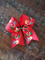 Christmas Lights Cheer Bow