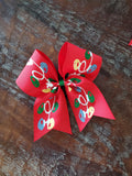 Christmas Lights Cheer Bow