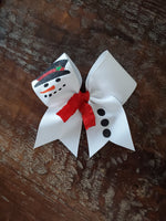 Snowman Cheer Bow