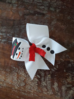 Snowman Cheer Bow